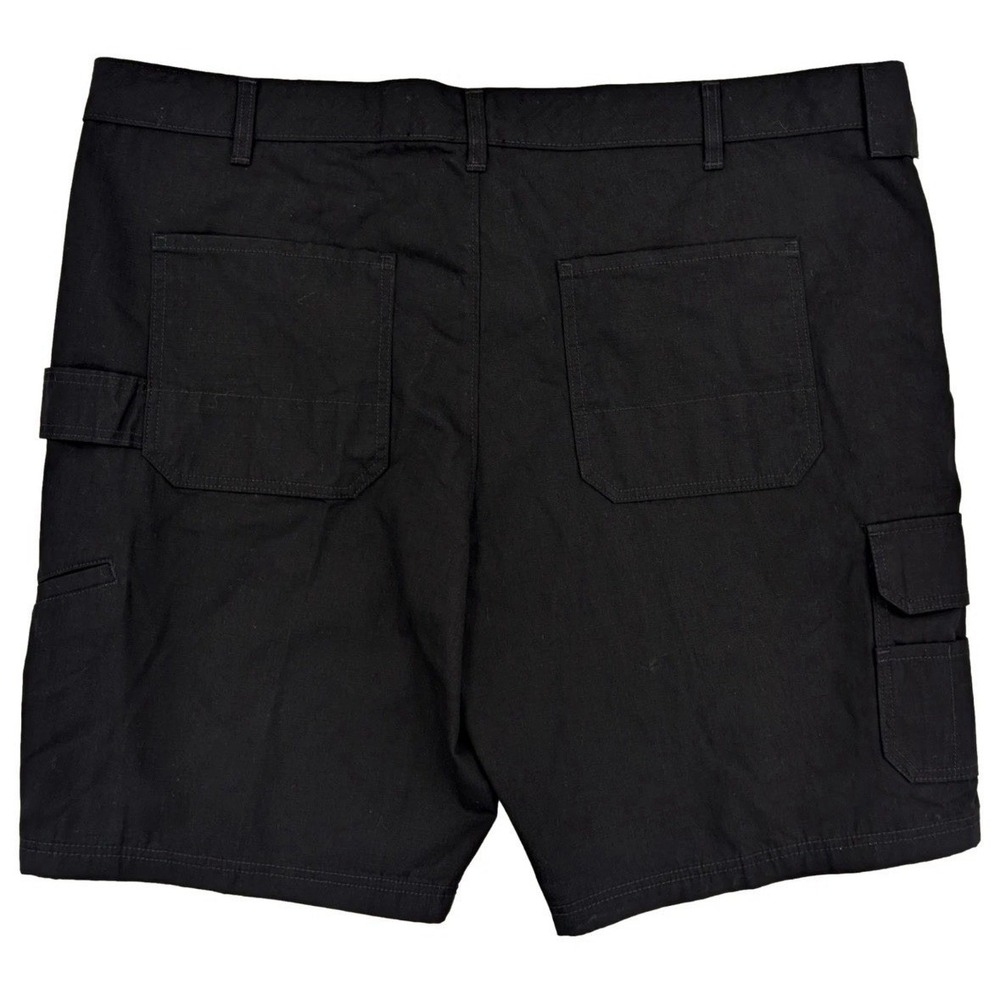 Brahma Men's Rip Stop Canvas Cargo Work Shorts Sz 44 Black NWOT - Picture 2 of 5